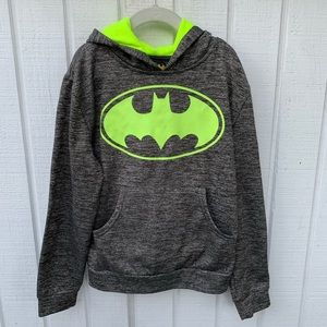 Batman hoodie dark grey kids small